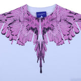 County White Purple Feather Wings T-Shirt
