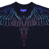 County Black T-Shirt With Iconic Wing Graphic Print