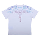 County White T-Shirt With Eagle Wings Print