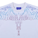 County White T-Shirt With Eagle Wings Print