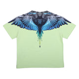 County Lime T-Shirt With Eagle Wings Print