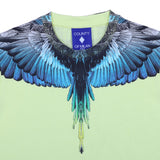 County Lime T-Shirt With Eagle Wings Print