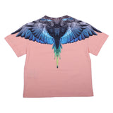 County Orange T-Shirt With Eagle Wings Print