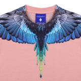 County Orange T-Shirt With Eagle Wings Print