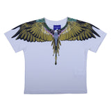 County White T-Shirt With Eagle Wings Print