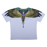 County White T-Shirt With Eagle Wings Print