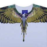 County White T-Shirt With Eagle Wings Print