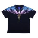 County Black Gradient Wings Graphic T-Shirt
