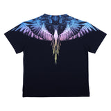 County Black Gradient Wings Graphic T-Shirt