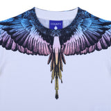 County  White Gradient Wings Graphic T-Shirt