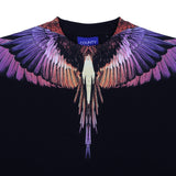County  Black Cropped Purple Wings T-Shirt