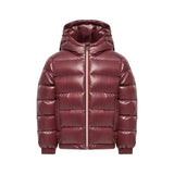 Moncler Maroon Hooded Down Jacket
