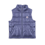 Moncler Grey Grid-Quilted Down Gilet