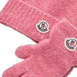 Moncler Pink Knit Beanie, Scarf and Gloves Set