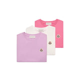 Moncler Multicolor Three Piece T-Shirt Set