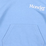 Moncler Blue Logo Cotton Hoodie
