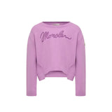 Moncler Lilac Script Embroidered Knit Jumper