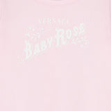 Versace Pastel Pink Gift Set Footie With Hat