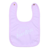 Versace Pink Bib With Brand Name Print