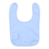 Versace Blue Bib With Brand Name Print
