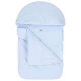 Versace Blue Sleeping Bag With Brand Name Print