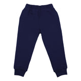 Versace Navy Melange Joggers With Brand Name Print