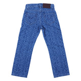 Versace Medium Wash Blue Lasered Jeans