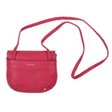 Versace Red Leather Crossbody Bag
