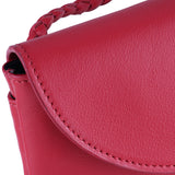 Versace Red Leather Crossbody Bag