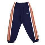 Versace Navy Blue Embroidered-Logo Cotton-Jersey Sweatpants
