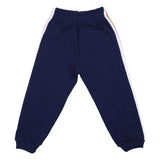 Versace Navy Blue Embroidered-Logo Cotton-Jersey Sweatpants