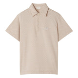Versace Beige Jacquard Cotton-Pique Polo