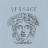 Versace Blue T-Shirt With Medusa Print