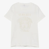 Versace Off-White T-Shirt With Medusa Print