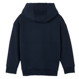 Versace Navy Blue Printed Cotton-Jersey Hoodie