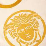 Versace Cream T-Shirt With Medusa Rubber Print