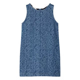 Versace Denim Blue Lasered Denim Dress