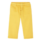 Versace Yellow Pant With Elastic Waist Brand Name Patch