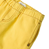 Versace Yellow Pant With Elastic Waist Brand Name Patch