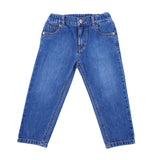 Versace Blue Denim Jeans With Elastict Waist