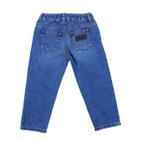 Versace Blue Denim Jeans With Elastict Waist