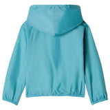 Versace Teal Embroidered Nylon Windbreaker Jacket