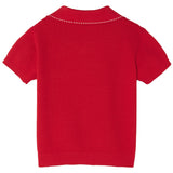Versace Red Knit Polo T-Shirt