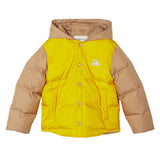 Versace Brown Embroidered-Logo Padded Puffer