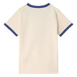Versace Cream & Blue T-Shirt With Medusa Rubber Print