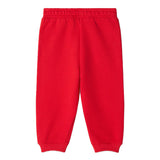 Versace Red Embroidered-Logo Cotton-Jersey Sweatpants