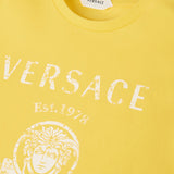 Versace Yellow Printed Jersey T-Shirt