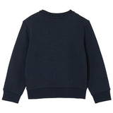 Versace Navy Blue Sweatshirt With Sun Rubber Print