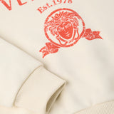 Versace Cream Printed Cotton-Jersey Hoodie