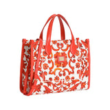 Dolce & Gabbana Orange Tote Bag In Majolica Print